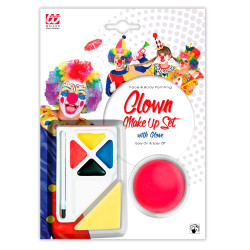 Sada make-up klaun s nosem